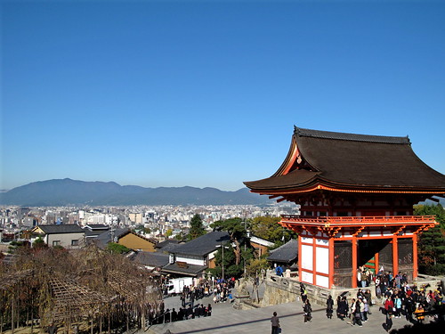 可以俯瞰京都市中心