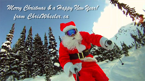 Santa Claus Skis Whistler, BC