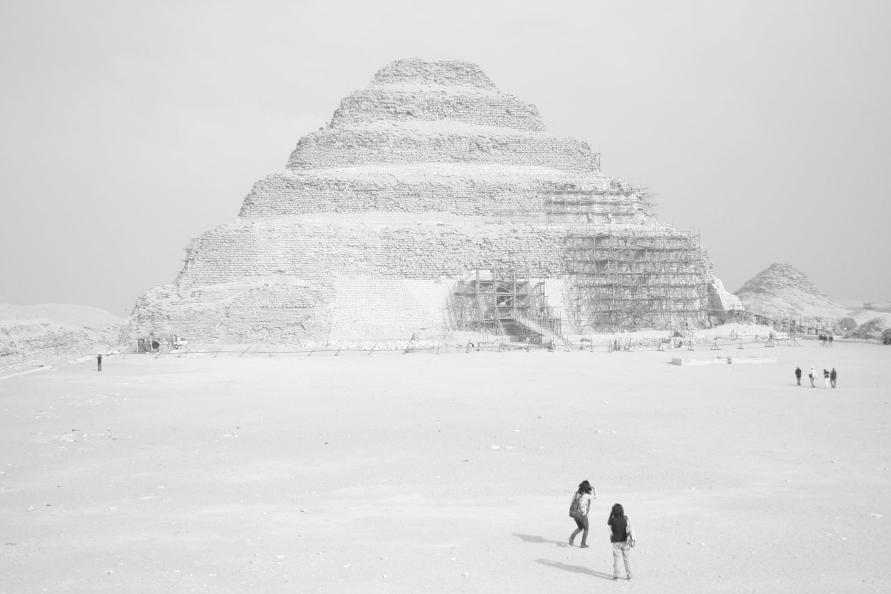 step pyramid over exposed
