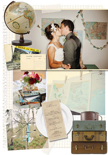 vintage travel deco It's not surprising a vintage stlyed wedding is so 