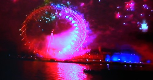 2011 London Eye Fireworks. London Eye: Fireworks 2011