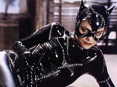 catwoman costume michelle pfeiffer. kissing, Michelle