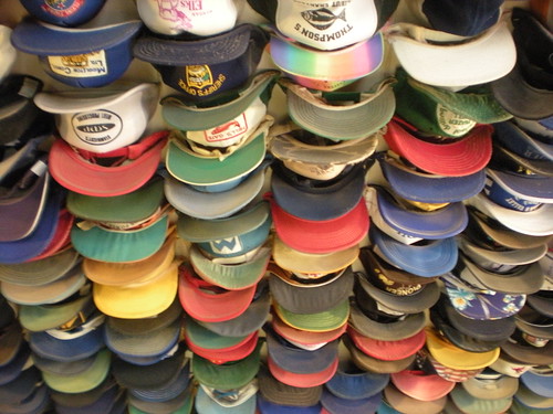 Hats at Toad River Lodge