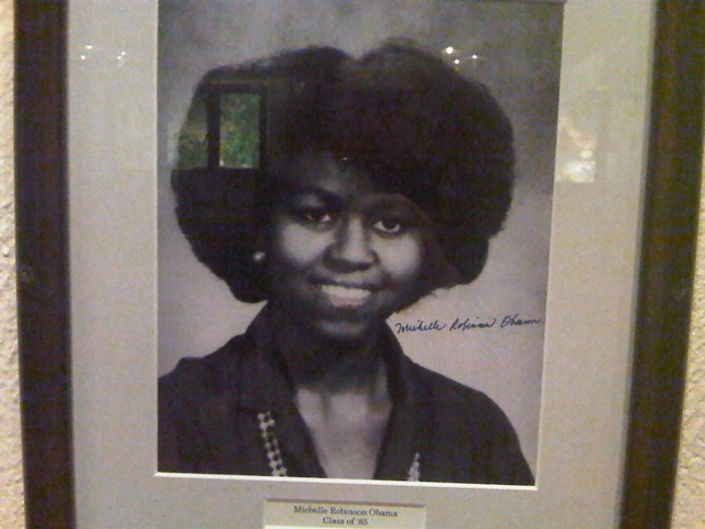 Michelle Obama in the Yankee Doodle Tap Room