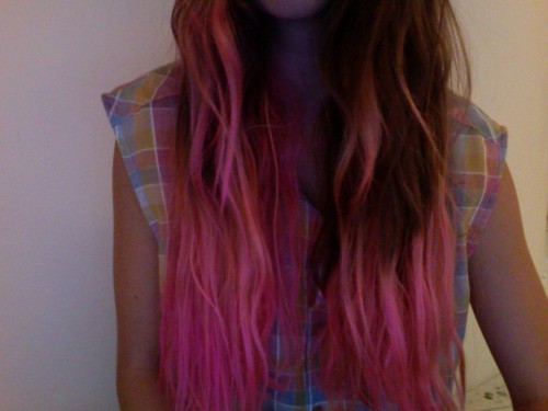 1 pink hair 