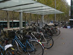 Sheltered bicycle parking