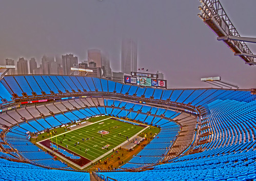 inside Carolina Panthers stadium by DigiDreamGrafix.com
