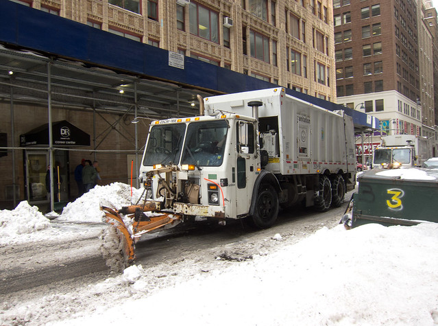 Garbage Truck Snow Plow