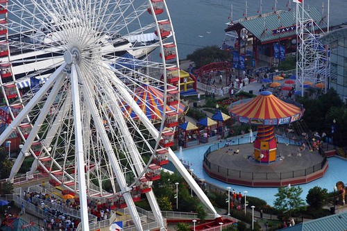 The teeming masses on Navy Pier are a delight to behold, but some feel the commercialization is not.