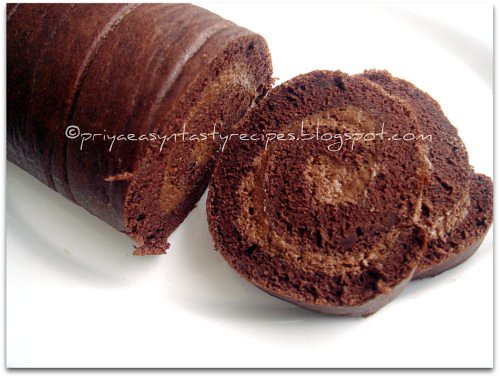 Chocolate Mousse Swiss Roll