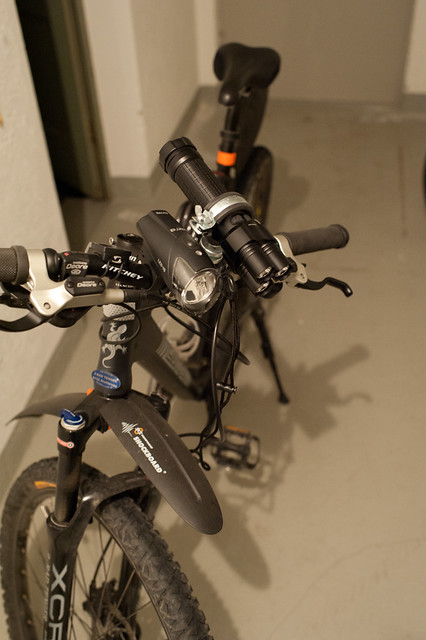 DIY Fahrrad Taschenlampenhalterung