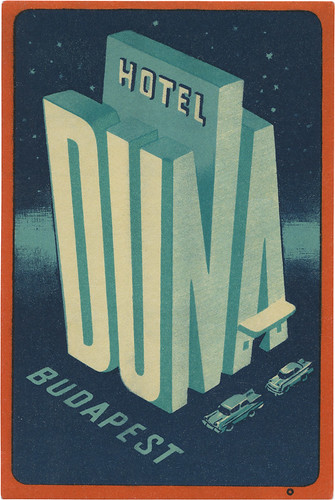 Hotel Duna, Budapest (119mm x 79mm) by davidgeorgepearson