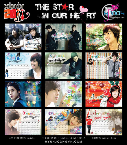 april 2011 calendar printable free_15. Kim Hyun Joong 2011 Calendar