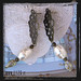 LMBIBR orecchini bronzo perla bianca white pearl bronze earrings 1129