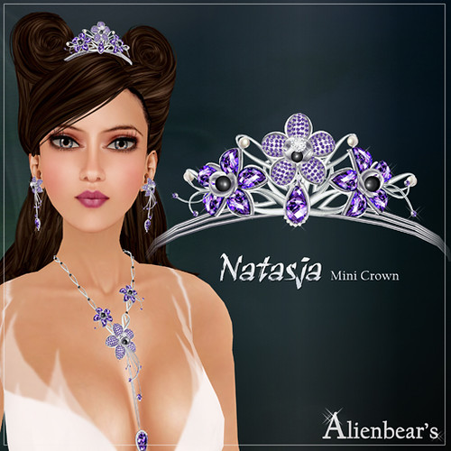 Natasja mini crown purple