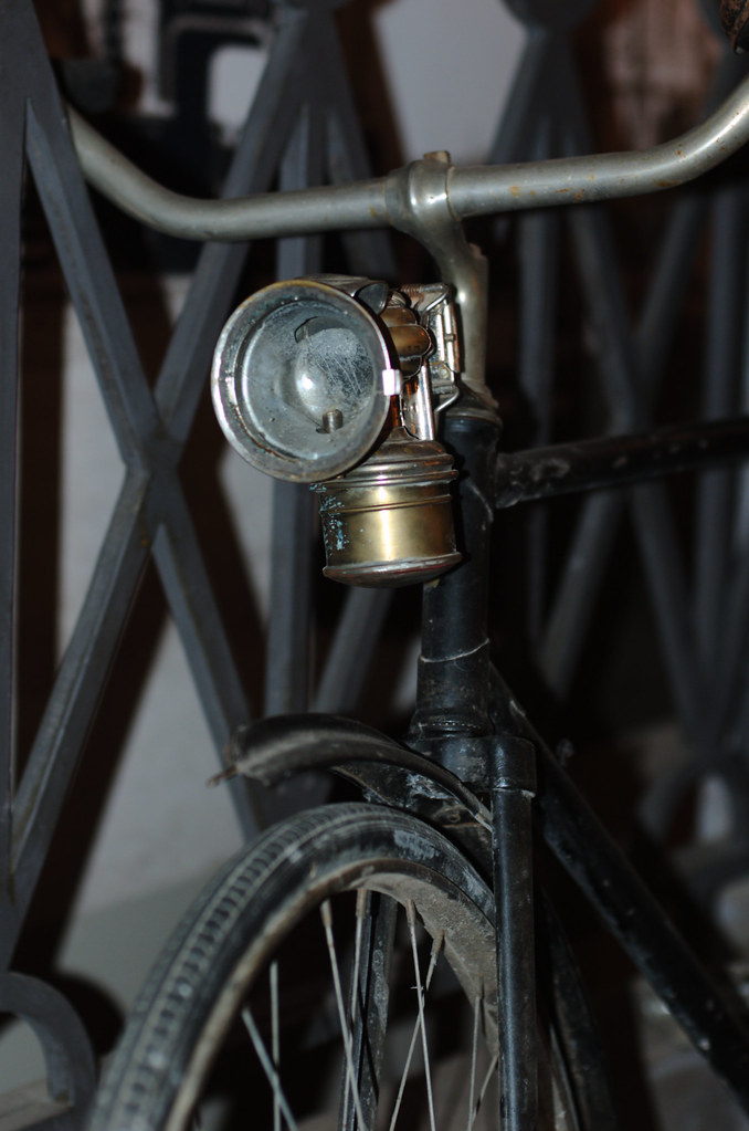 : Bike with carbide lamp
