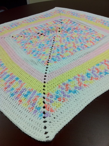 granny pastel baby blanket