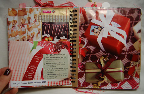 Candy canes + gift wrapping