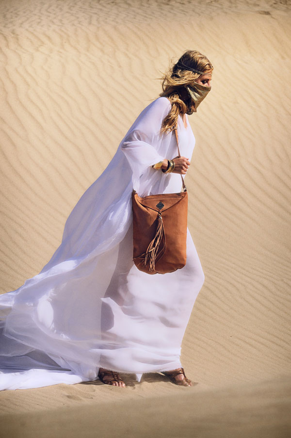Sand Dune Fashion Shoot, Love & Luck Handbags, Persia