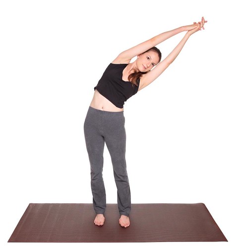 yoga poses - Crescent Moon Pose position (ardha ...