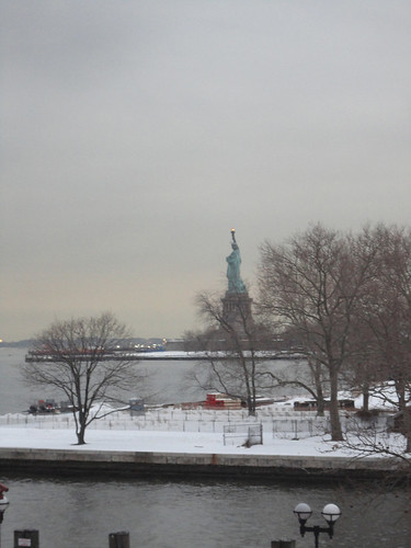 view from statue of liberty torch. A view of the Statue of