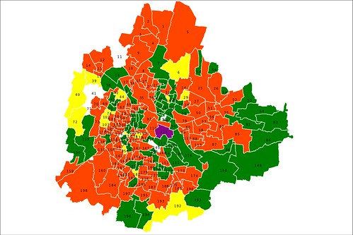 BBMP Bangalore Election Results 2010 - Party wise breakup