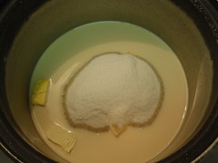 butter, sugar, evaporated milk (1)