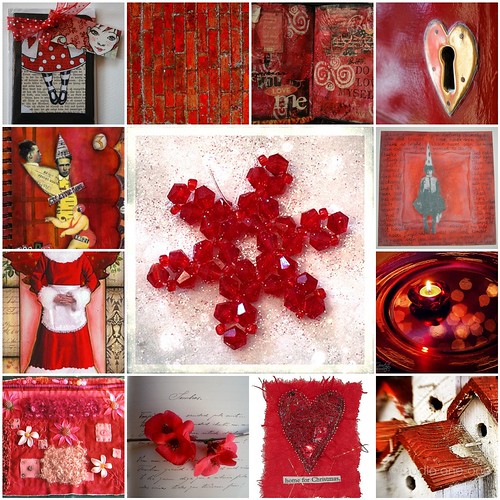 Red and white ,  All images are from my Flickr friends