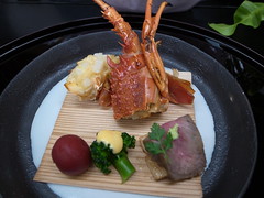 Japanese tea-ceremony dishes, lobster