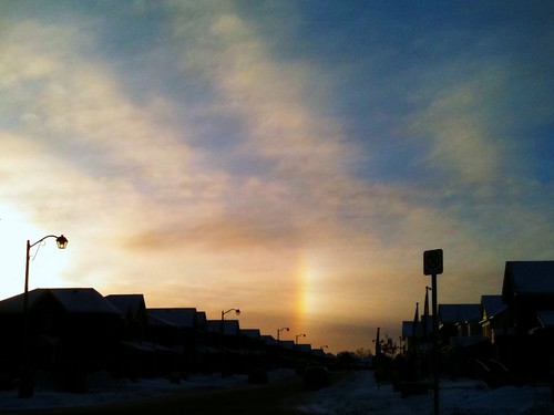 30:365 Ice crystal rainbow at sunrise