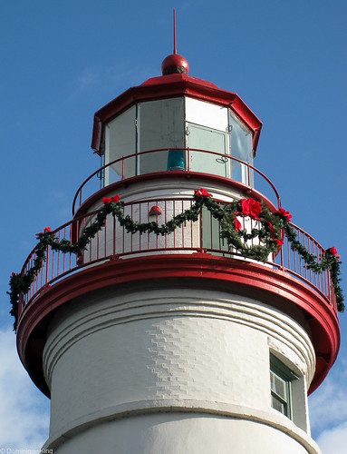 Marblehead Ohio lighthouse Christmas