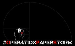 #OPERATIONPAPERSTORM - Spiral Logo - Black
