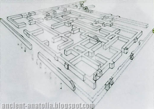 Acemhöyük Palace, isometric plan