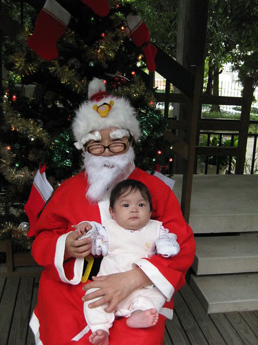 Hannah and Taiwanese Santa 2008