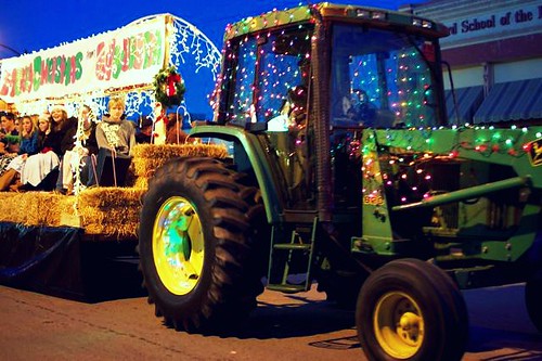 tractor with lights