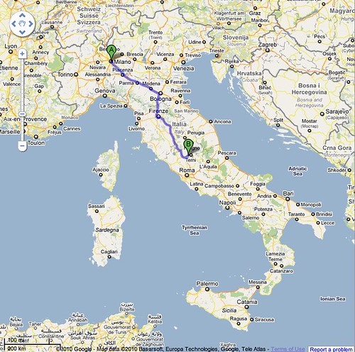 Milan, Italy to Narni Terni, Italy - Google Maps