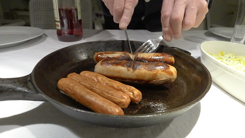 German sausage for dinner