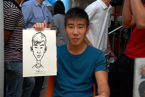Caricature live sketching for BAT White Christmas Party 2010 - 14