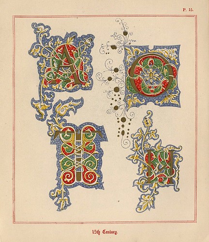 009- Medieval Alphabets and Initials 1886- F.G. Delamotte- Copyright 2006 illuminated-book.com& libros-iluminados.com