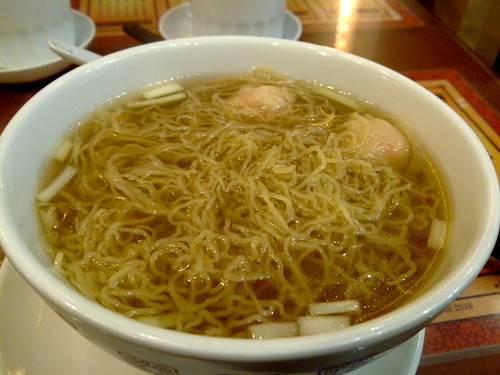 A bowl of wanton mee in Hong Kong