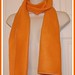 Bright orange scarf