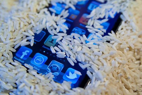 Drying iPod Touch in Rice Macro January 19, 20115
