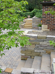 Natural Stone Work and Paver Driveway