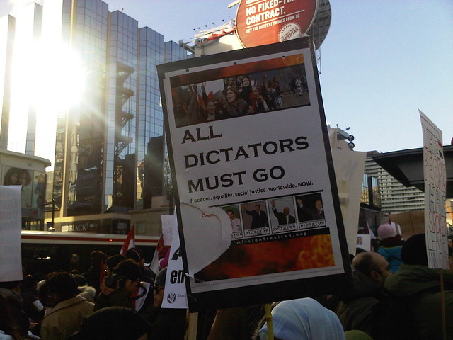 No Fixed Contract | 'All Dictators Must Go' #Jan29 Yonge-Dundas Sq #Toronto 