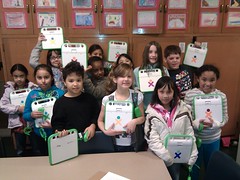 XO laptops going home for weekend w/happy kids from HTTP://roomtwelve.com #olpc