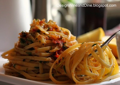 Linguini with Sardines, Fennel, Onion and Lemon