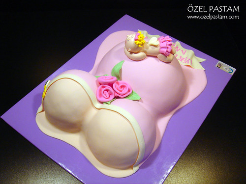 Kız Bebeğe Hamile Pasta / Pregrant Cake