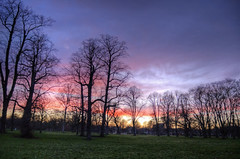 Sunset over Kensington Gardens 26.02.11
