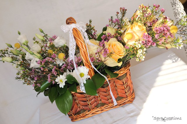 basket flowers  