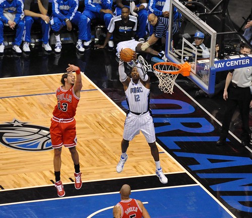 dwight howard dunking on people. Jameer Nelson Layup middot; Dwight Howard Dunk